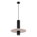 Pendellampe PELTA på wire 1xGU10/10W/230V sort/creme