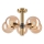 Pendellampe ROLLO 5xE14/5W/230V guldfarvet/røget beige