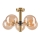 Pendellampe ROLLO 5xG9/5W/230V guldfarvet/røget beige