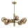 Pendellampe ROLLO 8xE14/5W/230V guldfarvet/røget beige