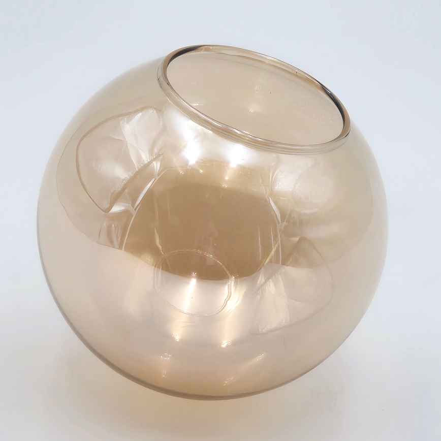Pendellampe ROLLO 8xE14/5W/230V guldfarvet/røget beige