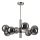 Pendellampe ROLLO 8xE14/5W/230V mat krom/røget