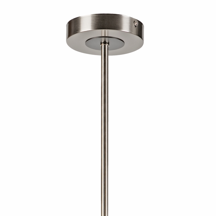 Pendellampe ROLLO 8xE14/5W/230V mat krom/røget