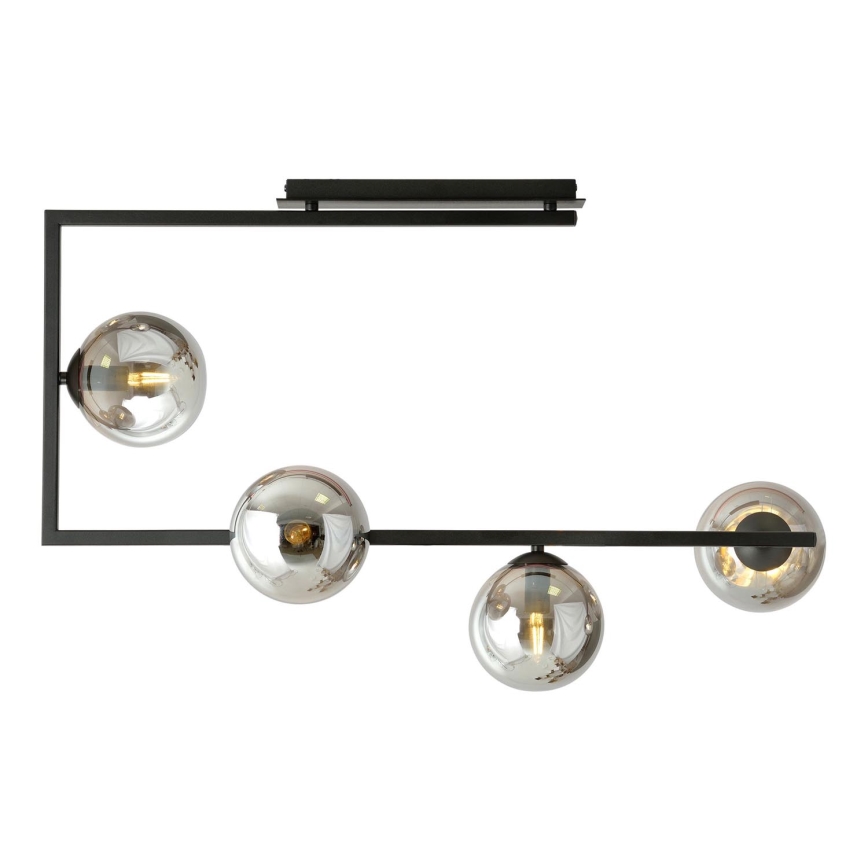 Pendellampe SOMA 4xE14/10W/230V sort/grå