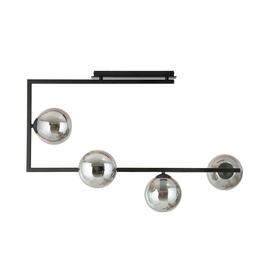 Pendellampe SOMA 4xE14/10W/230V sort/grå