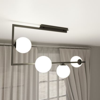 Pendellampe SOMA 4xE14/10W/230V sort/hvid