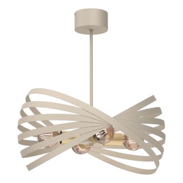 Pendellampe SPARKLE 4xE27/15W/230V beige