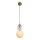 Pendellampe til børn ASTRONAUT 1xE27/60W/230V diameter 15 cm guldfarvet/beige