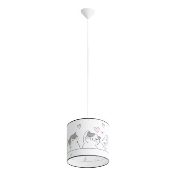 Pendellampe til børn CAT 1xE27/15W/230V diameter 30 cm kat