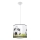 Pendellampe til børn FOOTBALL 1xE27/15W/230V diameter 30 cm fodbold