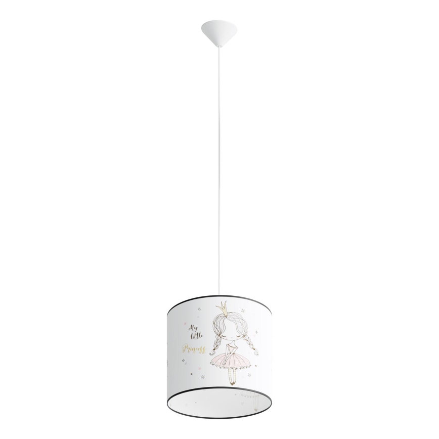 Pendellampe til børn PRINCESS 1xE27/15W/230V diameter 30 cm prinsesse
