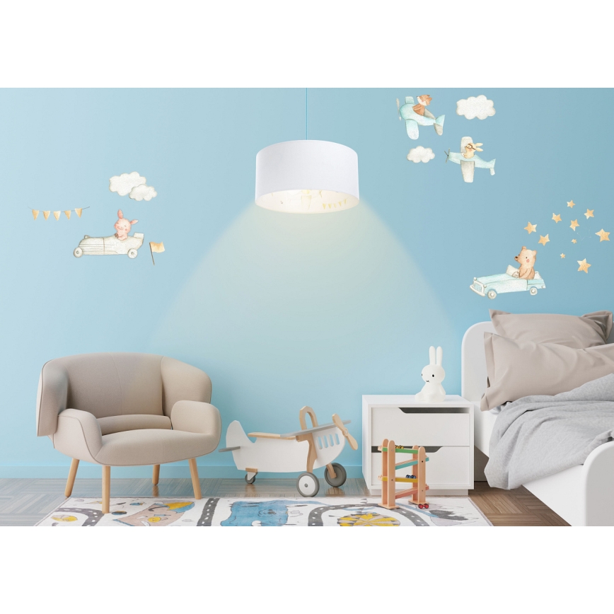Pendellampe til børn SWEET DREAMS 1xE27/60W/230V diameter 30 cm