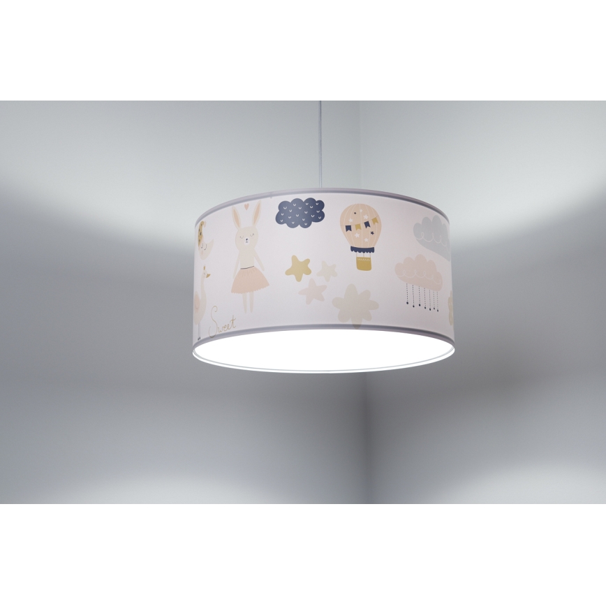 Pendellampe til børn SWEET DREAMS 1xE27/60W/230V diameter 30 cm