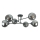 Pendellampe VASCO 6xE27/60W/230V sort/røget sort
