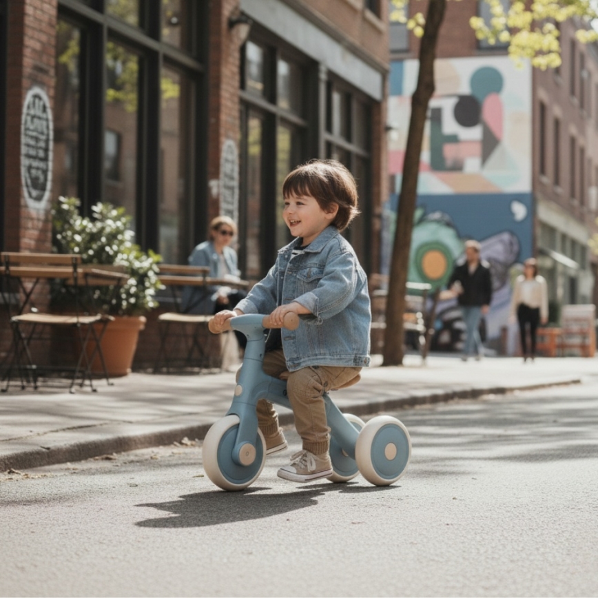 PETITE&MARS - 3-i-1 balancecykel til børn BINGO Stering Blue