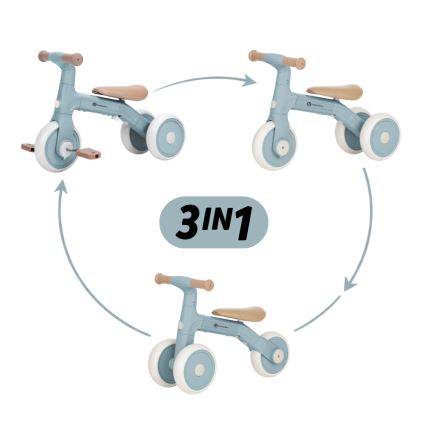 PETITE&MARS - 3-i-1 balancecykel til børn BINGO Stering Blue