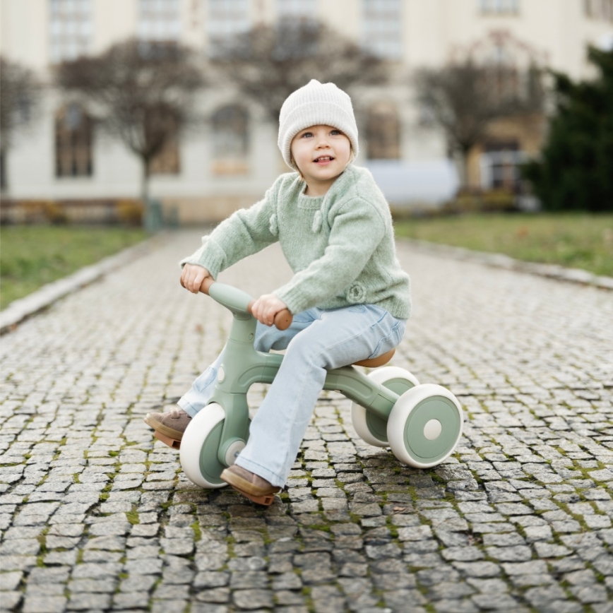 PETITE&MARS - 3-i-1 børneløbecykel BINGO Sage Leaf