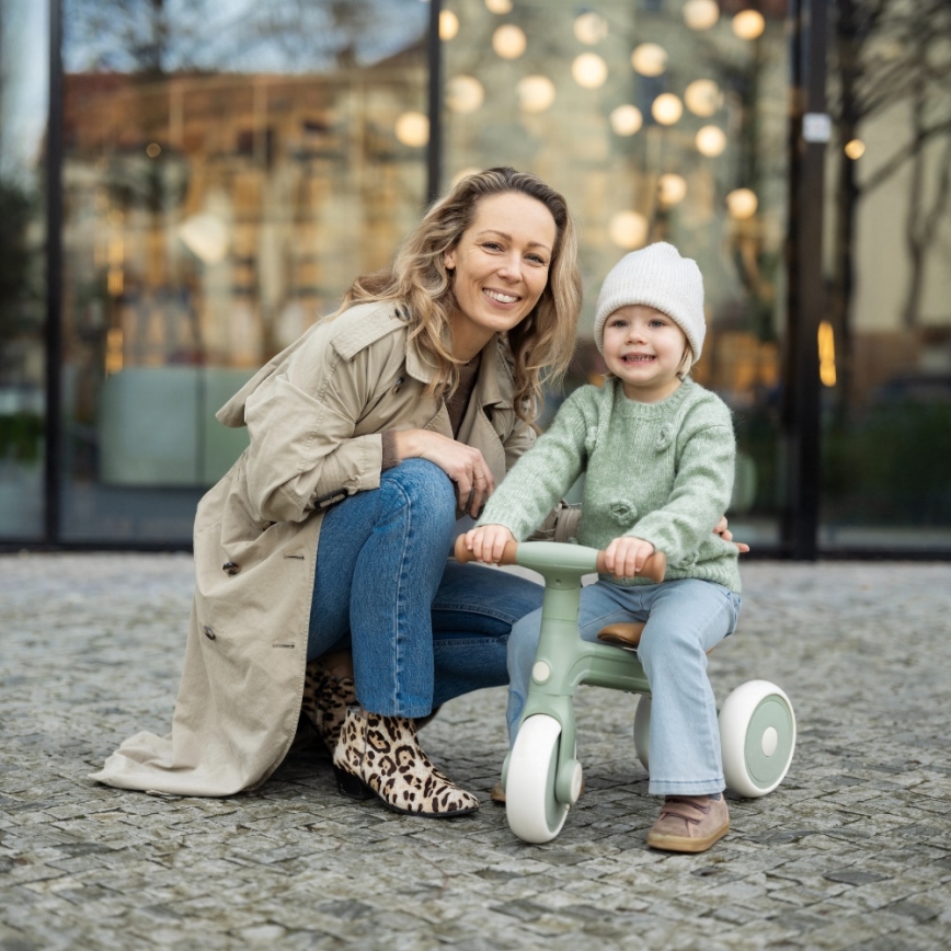 PETITE&MARS - 3-i-1 børneløbecykel BINGO Sage Leaf