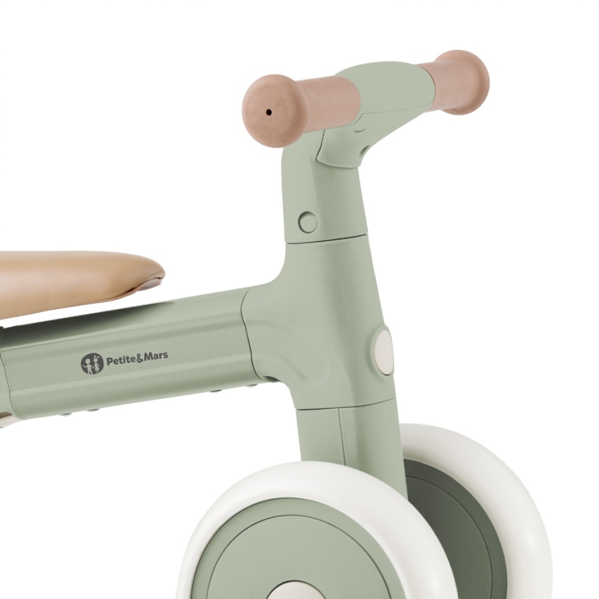 PETITE&MARS - 3-i-1 børneløbecykel BINGO Sage Leaf