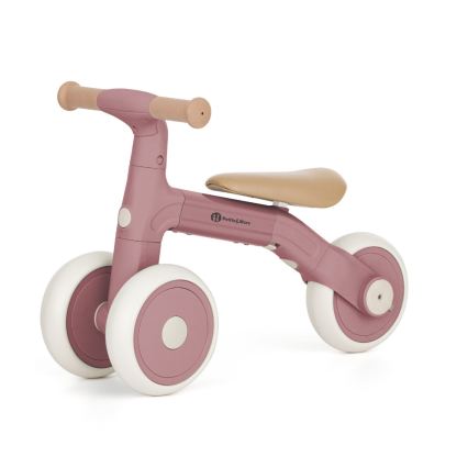 PETITE&MARS - 3-i-1 børneløbecykel BINGO Støvet rosa