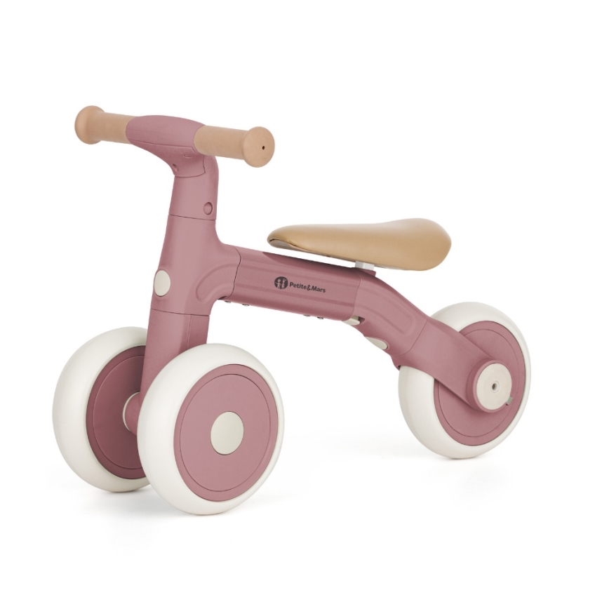 PETITE&MARS - 3-i-1 børneløbecykel BINGO Støvet rosa