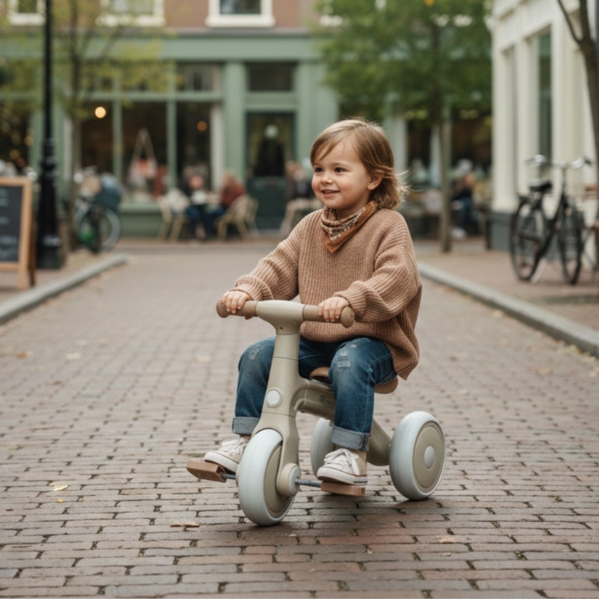 PETITE&MARS - 3-i-1 børnetrehjuler BINGO elfenbenshvid