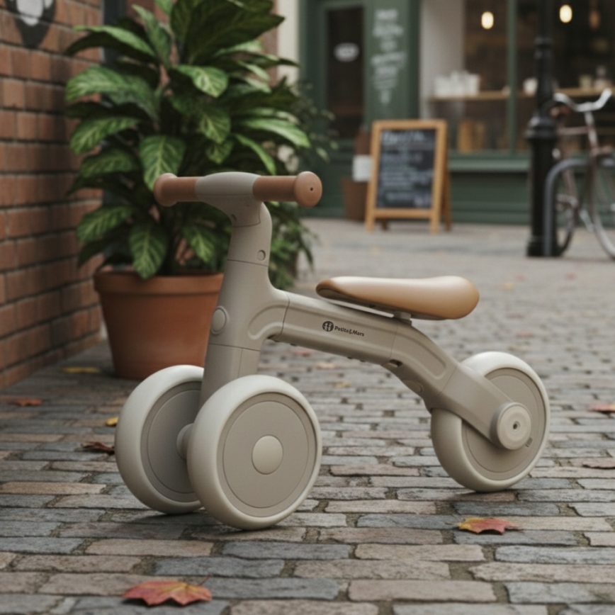 PETITE&MARS - 3-i-1 børnetrehjuler BINGO elfenbenshvid