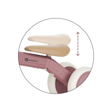 PETITE&MARS - 3-i-1 børnetrehjuler BINGO Støvet rosa