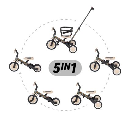 PETITE&MARS - 5-i-1 børnetrehjuler TURBO LIMITED City Beat