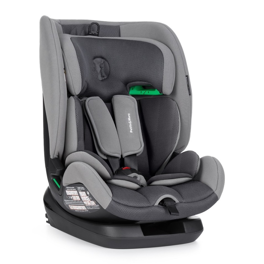 PETITE&MARS - Autostol PRIME PRO i-Str. 76-150 cm (9-36 kg) grå