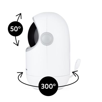 PETITE&MARS - Babymonitor med skærm EVE 5.0 3,8V 3050 mAh