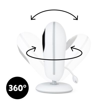 PETITE&MARS - Babymonitor med skærm NANO 4.0 3,7V 1760 mAh