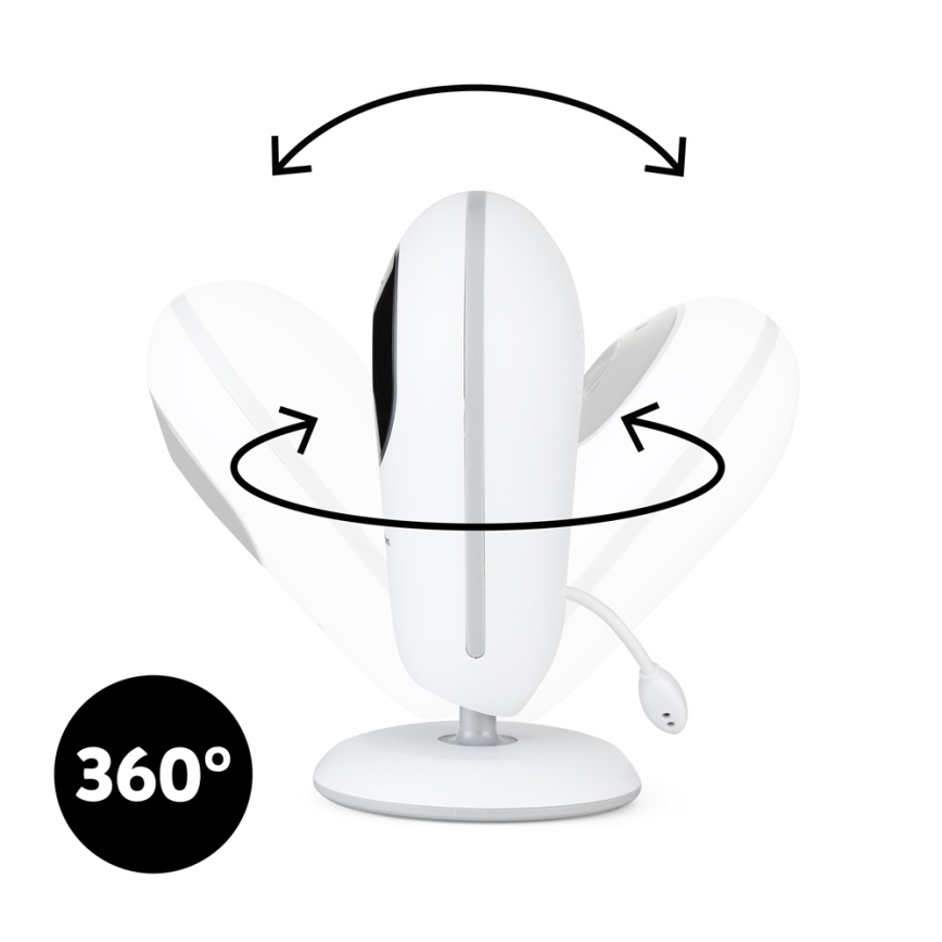 PETITE&MARS - Babymonitor med skærm NANO 4.0 3,7V 1760 mAh