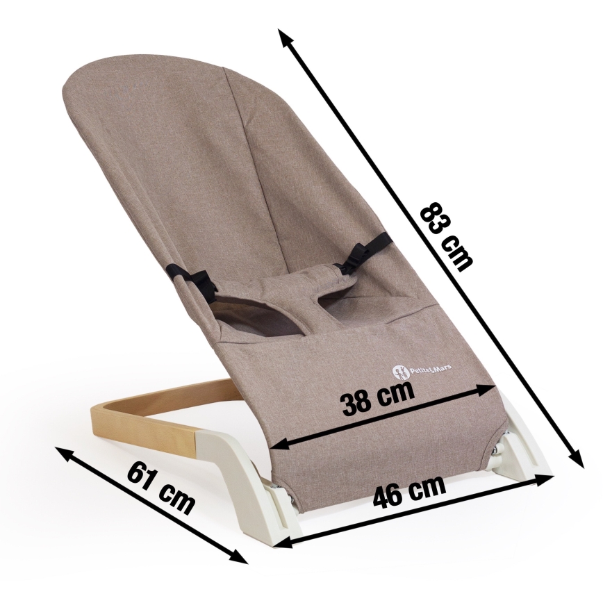 PETITE&MARS - Babynest CALMY brun