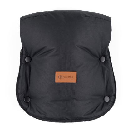 PETITE&MARS - Barnevognshandsker FURRY Forever Black