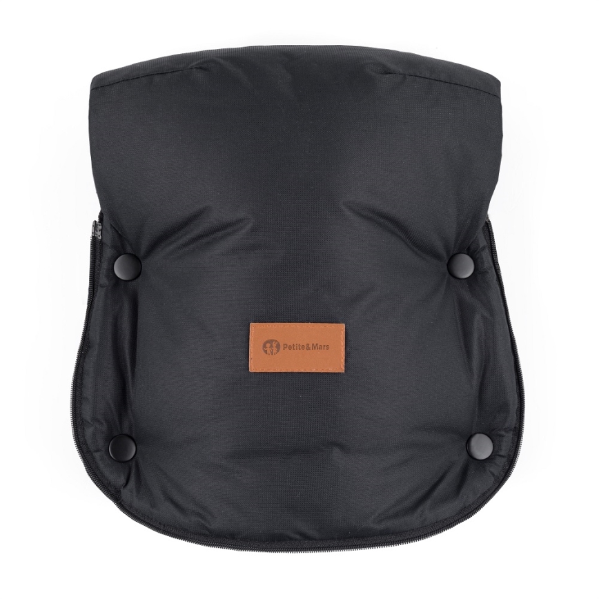 PETITE&MARS - Barnevognshandsker FURRY Forever Black