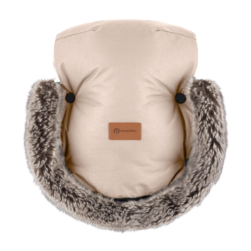 PETITE&MARS - Barnevognshandsker FURRY Rose Petal