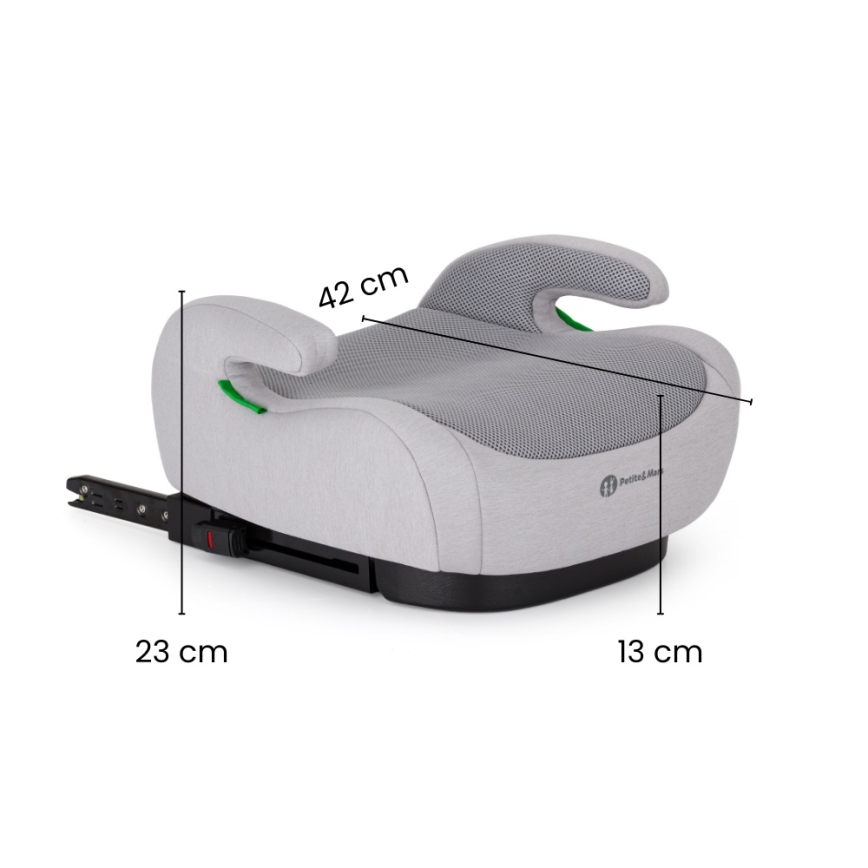 PETITE&MARS - Sædepude til bil OPTIMUS PRO i-Size Air 125-150 cm (22-36 kg) sort