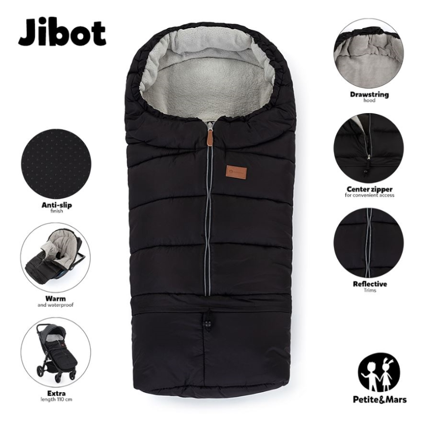 PETITE&MARS - Børnepose 3-i-1 JIBOT blå