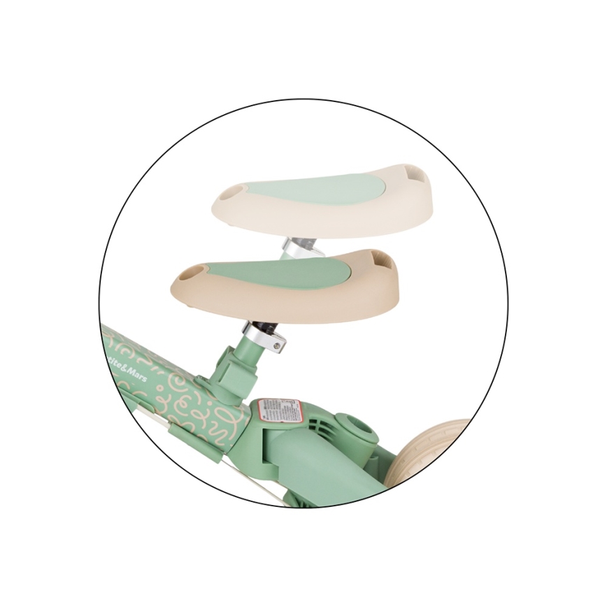 PETITE&MARS - Børnetrehjuler 5-i-1 TURBO LIMITED Grøn Twist