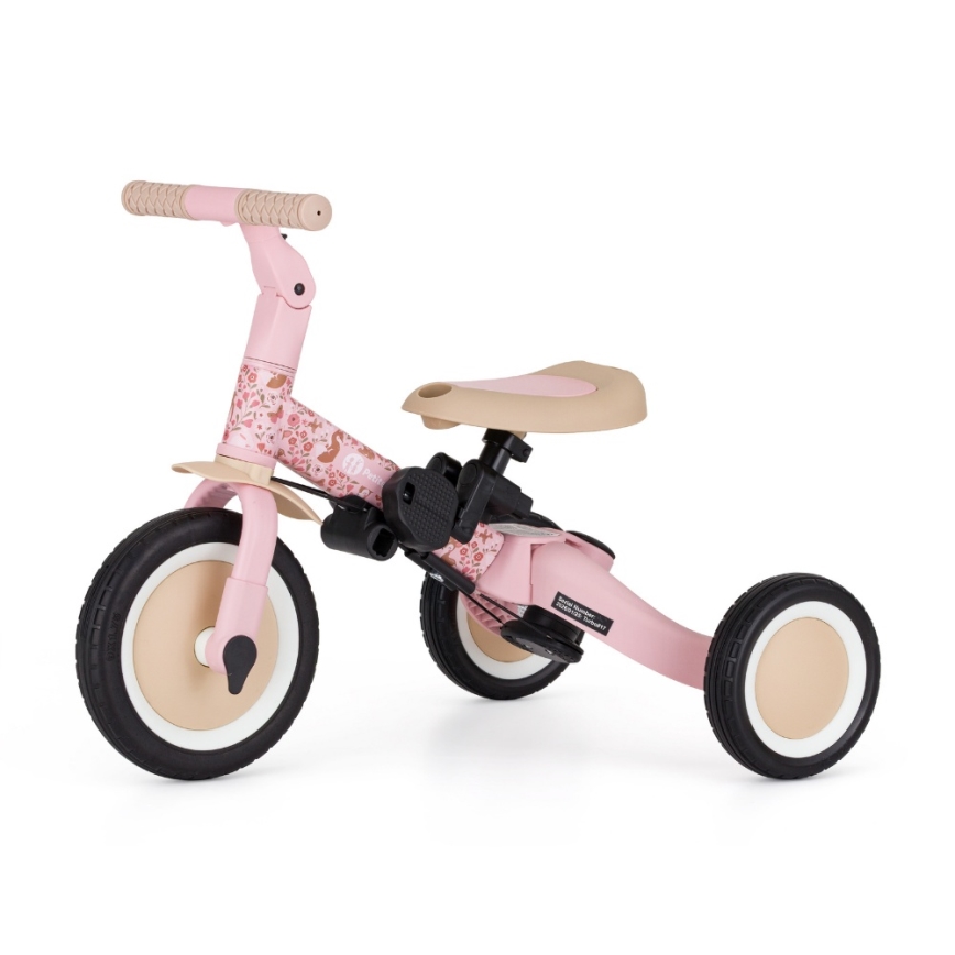 PETITE&MARS - Børnetrehjuler 5-i-1 TURBO LIMITED Rosy Wilderness