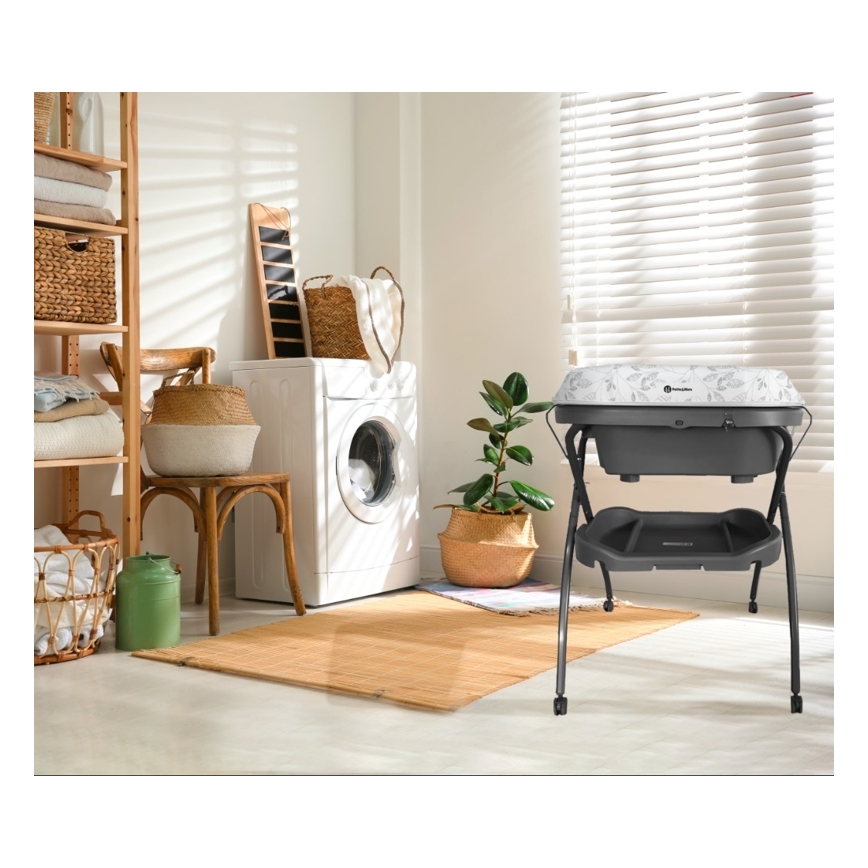 PETITE&MARS - Puslebord med badekar SPA 3-i-1 grå
