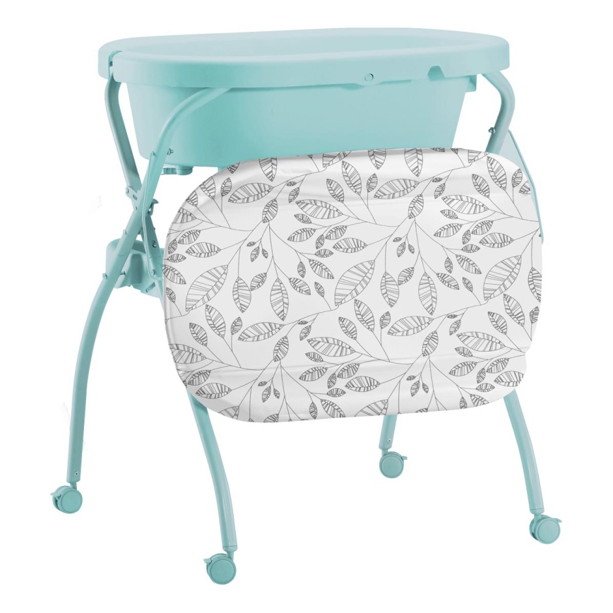 PETITE&MARS - Puslebord med badekar SPA 3-i-1 mintgrøn