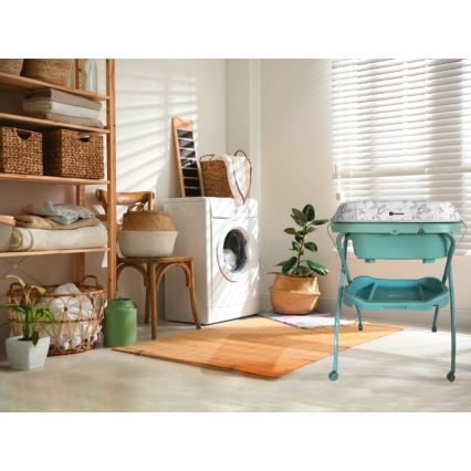 PETITE&MARS - Puslebord med badekar SPA 3-i-1 mintgrøn