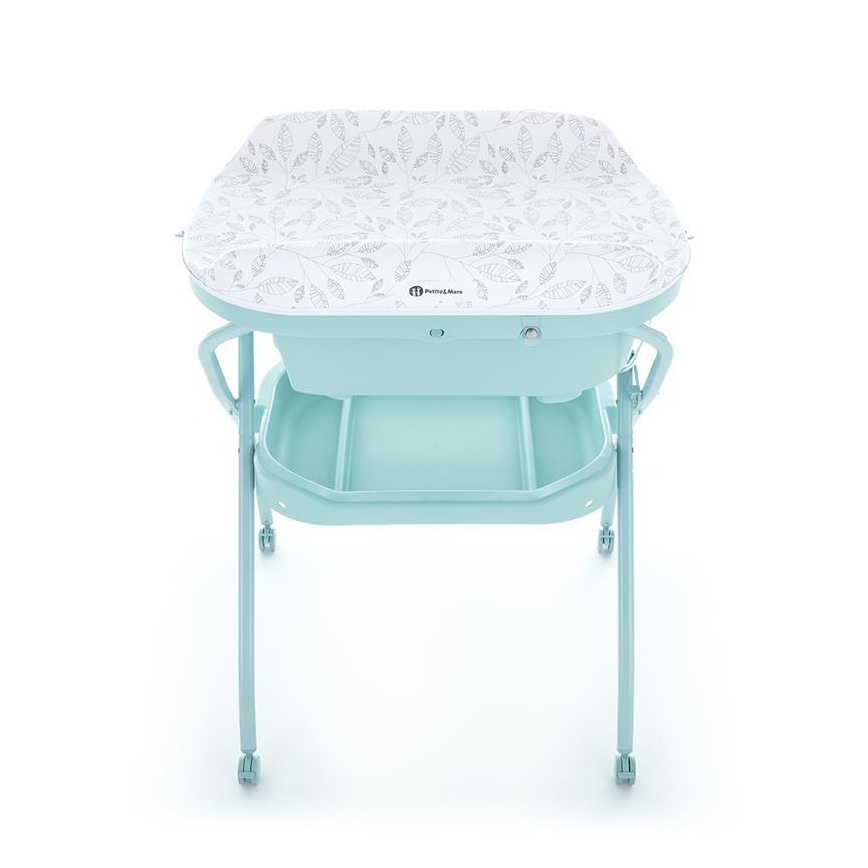 PETITE&MARS - Puslebord med badekar SPA 3-i-1 mintgrøn