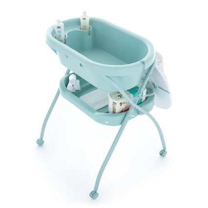 PETITE&MARS - Puslebord med badekar SPA 3-i-1 mintgrøn