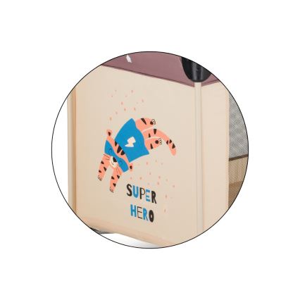 PETITE&MARS - Rejseseng KOOT Tiger Super Hero