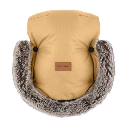 PETITE&MARS -SÆT 4-i-1 kørepose ARCTIC + håndmuffer til klapvogn Elegant Caramel