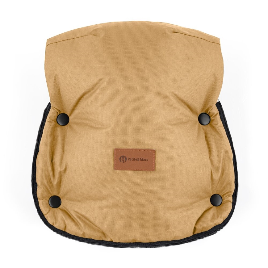PETITE&MARS -SÆT 4-i-1 kørepose ARCTIC + håndmuffer til klapvogn Elegant Caramel