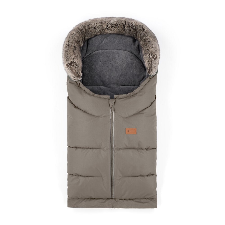 PETITE&MARS - SÆT 4-i-1 kørepose ARCTIC + håndmuffer til klapvogn Mocha Mousse